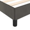 Stella Homewares Bed Frame without Mattress Dark Grey 107x203 cm King Single Size Velvet