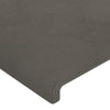 Stella Homewares Bed Frame without Mattress Dark Grey 107x203 cm King Single Size Velvet
