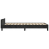 Stella Homewares Bed Frame without Mattress Black 107x203 cm King Single Size Velvet