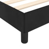 Stella Homewares Bed Frame without Mattress Black 107x203 cm King Single Size Velvet