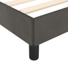 Stella Homewares Bed Frame without Mattress Dark Grey 107x203 cm King Single Size Velvet