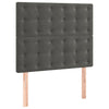 Stella Homewares Bed Frame without Mattress Dark Grey 107x203 cm King Single Size Velvet