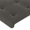 Stella Homewares Bed Frame without Mattress Dark Grey 107x203 cm King Single Size Velvet