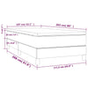 Stella Homewares Box Spring Bed with Mattress Black 106x203 cm King Single Size Fabric