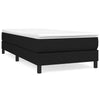 Stella Homewares Box Spring Bed with Mattress Black 106x203 cm King Single Size Fabric