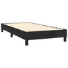 Stella Homewares Box Spring Bed with Mattress Black 106x203 cm King Single Size Velvet