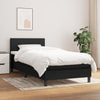 Stella Homewares Box Spring Bed with Mattress Black 106x203 cm King Single Size Fabric