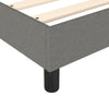 Stella Homewares Box Spring Bed with Mattress Dark Grey 137x187 cm Double Size Fabric