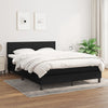 Stella Homewares Box Spring Bed with Mattress Black 153x203 cm Queen Size Fabric
