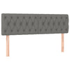 Stella Homewares Box Spring Bed with Mattress Dark Grey 153x203 cm Queen Size Fabric