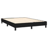 Stella Homewares Box Spring Bed with Mattress Black 153x203 cm Queen Size Fabric