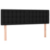Stella Homewares Box Spring Bed with Mattress Black 153x203 cm Queen Size Fabric