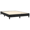 Stella Homewares Box Spring Bed with Mattress Black 153x203 cm Queen Size Velvet
