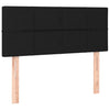 Stella Homewares Box Spring Bed with Mattress&LED Black 106x203 cm King Single Size Fabric