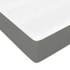 Stella Homewares Box Spring Bed with Mattress&LED Dark Grey 137x187 cm Double Size Fabric