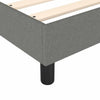 Stella Homewares Box Spring Bed with Mattress&LED Dark Grey 137x187 cm Double Size Fabric
