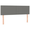 Stella Homewares Box Spring Bed with Mattress&LED Dark Grey 153x203 cm Queen Size Fabric