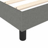 Stella Homewares Box Spring Bed with Mattress&LED Dark Grey 153x203 cm Queen Size Fabric