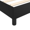 Stella Homewares Box Spring Bed with Mattress&LED Black 153x203 cm Queen Size Faux Leather