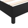 Stella Homewares Box Spring Bed with Mattress&LED Black 153x203 cm Queen Size Faux Leather