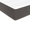 Stella Homewares Box Spring Bed with Mattress&LED Dark Grey 137x187 cm Double Size Velvet
