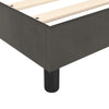 Stella Homewares Box Spring Bed with Mattress&LED Dark Grey 137x187 cm Double Size Velvet