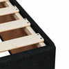 Stella Homewares Bed Frame without Mattress Black 90x190 cm Fabric