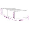 Stella Homewares Bed Frame without Mattress Black 90x190 cm Fabric
