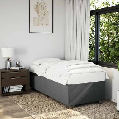 Stella Homewares Bed Frame without Mattress Dark Grey King Single Fabric
