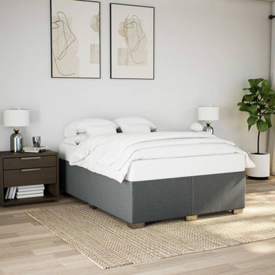 Stella Homewares Bed Frame without Mattress Dark Grey Double Fabric