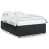 Stella Homewares Bed Frame without Mattress Black Queen Faux Leather