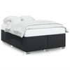 Stella Homewares Bed Frame without Mattress Black Double Faux Leather
