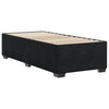 Stella Homewares Bed Frame without Mattress Black 90x190 cm Velvet