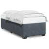 Stella Homewares Bed Frame without Mattress Dark Grey King Single Velvet