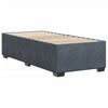 Stella Homewares Bed Frame without Mattress Dark Grey King Single Velvet