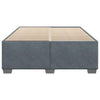 Stella Homewares Bed Frame without Mattress Dark Grey Double Velvet