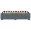 Stella Homewares Bed Frame without Mattress Dark Grey Double Velvet