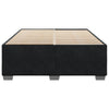 Stella Homewares Bed Frame without Mattress Black Double Velvet