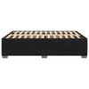 Stella Homewares Bed Frame without Mattress Black Double Velvet