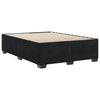 Stella Homewares Bed Frame without Mattress Black Double Velvet