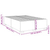 Stella Homewares Bed Frame without Mattress Black Double Velvet