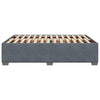 Stella Homewares Bed Frame without Mattress Dark Grey Queen Velvet