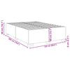 Stella Homewares Bed Frame without Mattress Black Queen Velvet