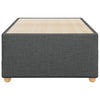 Stella Homewares Bed Frame without Mattress Dark Grey 90x190 cm Fabric