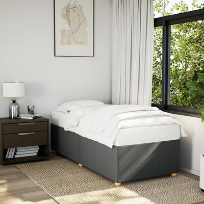 Stella Homewares Bed Frame without Mattress Dark Grey 90x190 cm Fabric