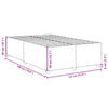 Stella Homewares Bed Frame without Mattress Dark Grey Double Fabric