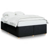Stella Homewares Bed Frame without Mattress Black Queen Fabric
