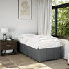 Stella Homewares Bed Frame without Mattress Dark Grey King Single Fabric