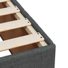 Stella Homewares Bed Frame without Mattress Dark Grey Double Fabric
