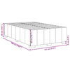 Stella Homewares Bed Frame without Mattress Dark Grey Double Fabric